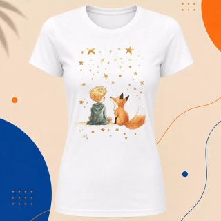 Dámské tričko - Společníci a hvězdy - Malý princ - Le petit prince
